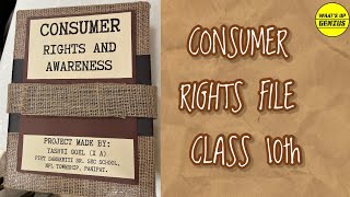 Consumer Rights for Class 10th | Economics | Project on Consumer Awareness for Class 10th