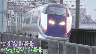 つばさ145号+やまびこ145号 山形新幹線E3系L69編成 東北新幹線E2系 221119 JR Saikyo Line Musashi-Urawa Sta.