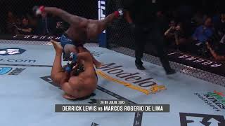 #UFCStLouis Derrick Lewis Finaliza a Rogerio de Lima