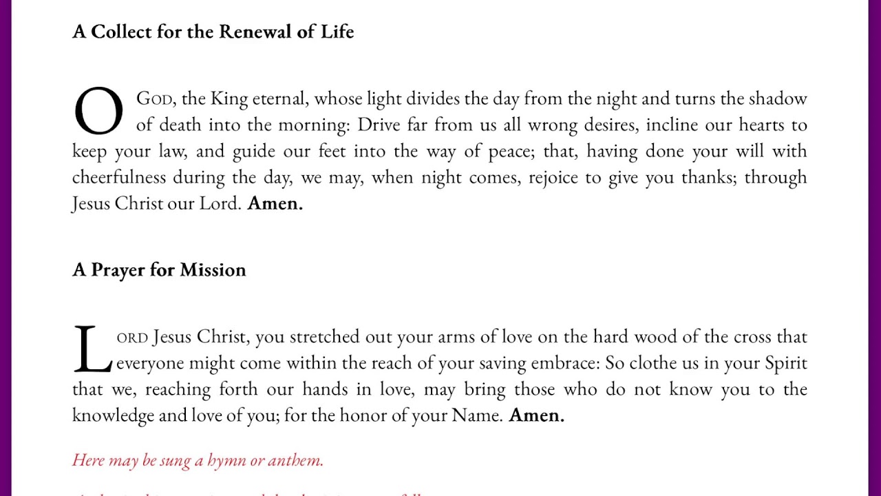 Morning Prayer: Monday 2/23