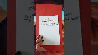 6.Sınıf Matematik Cebirsel İfadeler