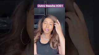 Outre Neesha H301 in Dr2/Honey Brown #halfwig #blackgirlhair #blackgirlhairstyles #hairtutorial