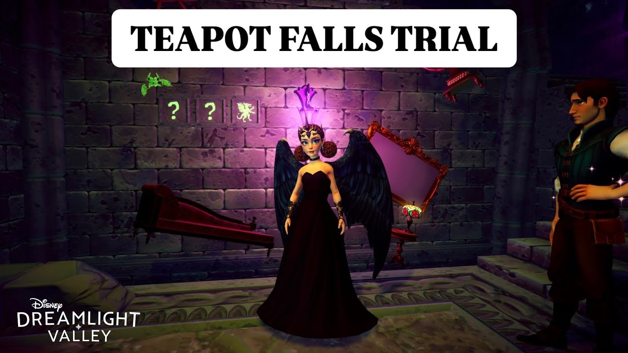 EVERAFTER TEAPOT FALLS TRIAL | STORYBOOK VALE. DISNEY DREAMLIGHT VALLEY ...