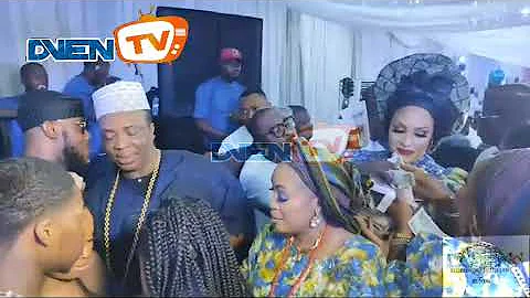 K1 DE ULTIMATE SHOWS LOVE TO HIS WIFE EMMANUELA AJIKE AT OTUNBA BOLA ADENUGA'S 60TH BIRTHDAY