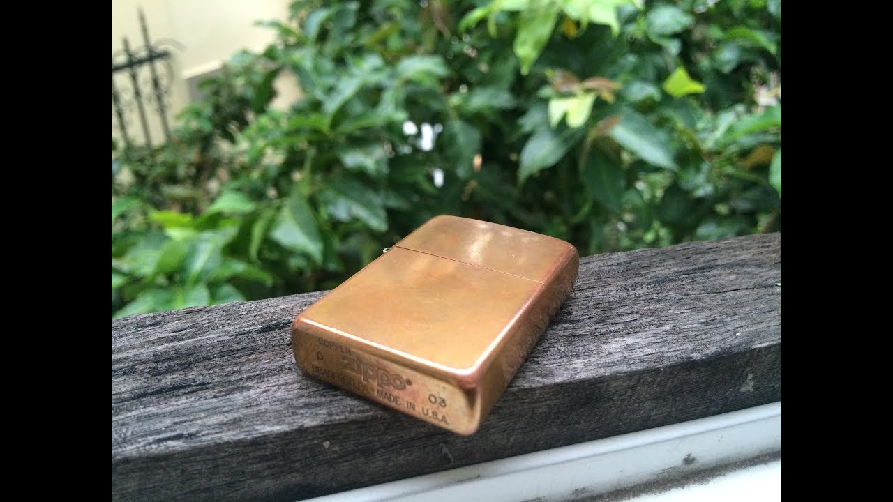Zippo solid copper 2003 YouTube
