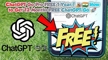 𝗖𝗵𝗮𝘁𝗚𝗣𝗧 𝗚𝗼 𝗣𝗿𝗼 𝗙𝗥𝗘𝗘 𝟭 𝗬𝗲𝗮𝗿! 🎉🇮🇳 𝗛𝗼𝘄 𝘁𝗼 𝗚𝗲𝘁 𝟭𝟮 𝗠𝗼𝗻𝘁𝗵𝘀 𝗙𝗥𝗘𝗘 𝗖𝗵𝗮𝘁𝗚𝗣𝗧 𝗚𝗼 🚀