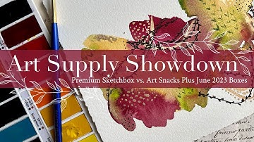 Art Subscription Showdown: July 2023 Sketchbox vs. Art Snacks vs. Paletteful Box Art Haul