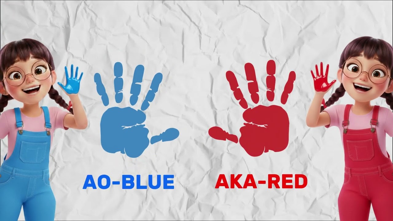 AKA! KIRO! AKA! SHIRO! AO! KIRO! | VIRAL TREND! Color Mixing | immersive interactive