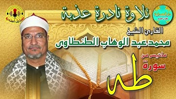 الشيخ محمد عبدالوهاب الطنطاوي ماتيسر من سورة طه