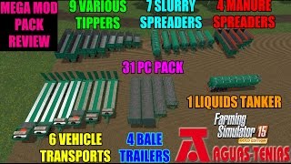 Farming Simulator 15 - Mega Pack Aguas Tenias v1.0 "Mod Review"
