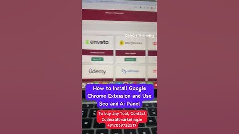 “Unlock SEO Success: Install Chrome Extensions | Cheap Price 🤑 #CodeCraftMarketing.in +917009732517”