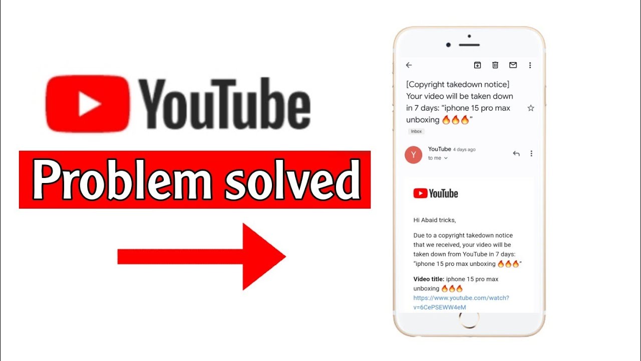 Your video will be taken down in 7 days Copyright takedown notice kya