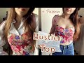 How to sew a bustier top   | Beginner sewing tutorial  | free pattern 🌿