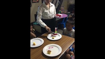 Using a spoon and fork as tongs to serve