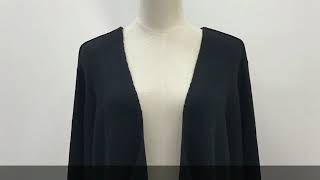 【GOLDJAPAN 大きいサイズ専門店】ファー袖ニットカーディガン 　3L-4L