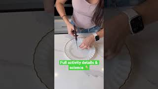 Magic swimming leaf 🪄🍃 with science!! STEM Activities for kids! #scienceexperiment