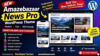 🔥 FREE WordPress News Theme 2026 | Amazebazaar News Pro (Fast, SEO & AdSense Ready)