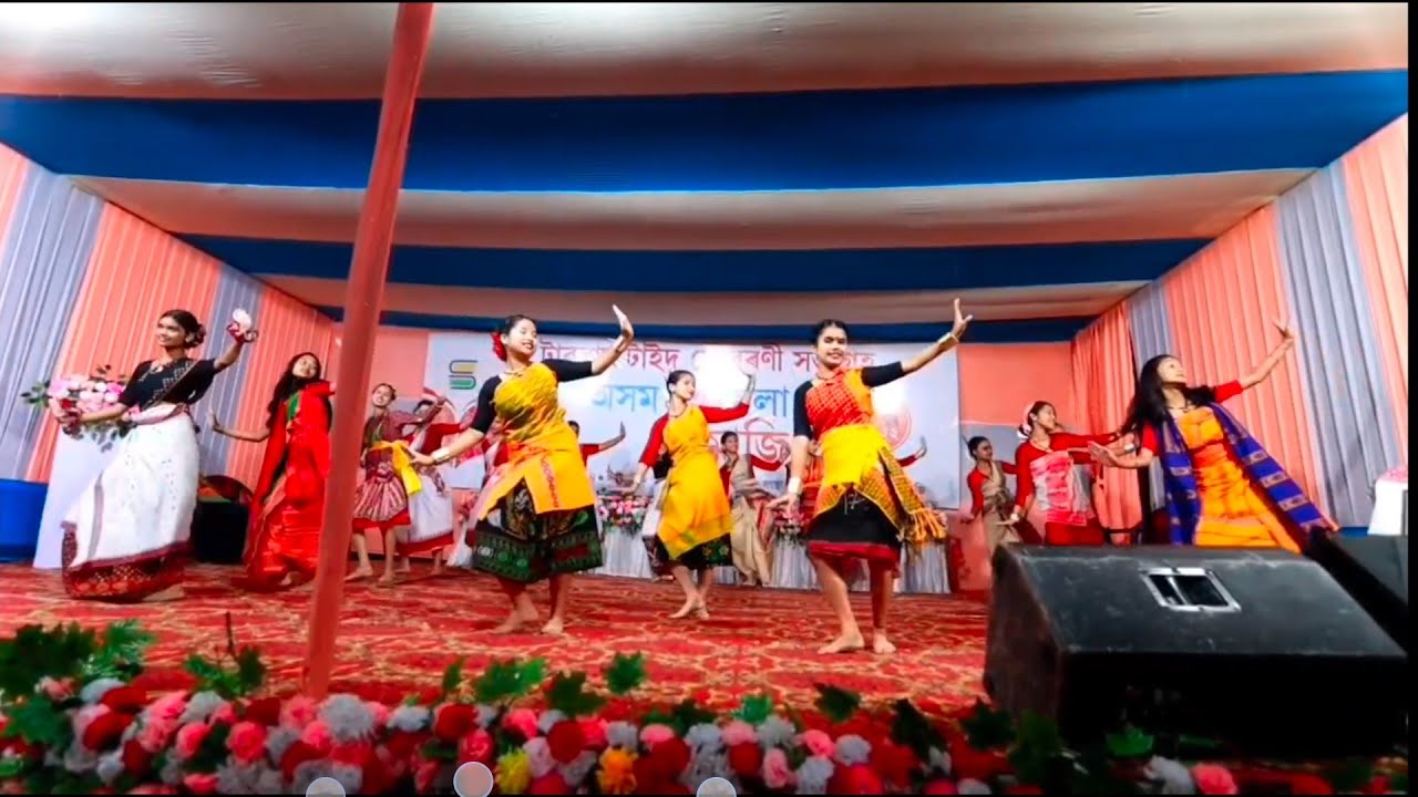 Assamese traditional dance /দলীয় নৃত্য/assamese mix dance/assamese remix/group dance perform/remix