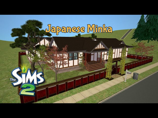 Japanese Minka: The Sims 2 Speed Build - YouTube