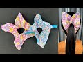 Easy-way !! How to make Square Scrunchies . Square Hair Tie.