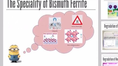 Degradation of dyes and organic compound using bismuth ferrite nanoparticles
