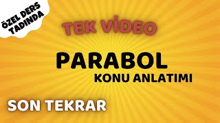 TEK VİDEO | PARABOL | KONU ANLATIMI | ÖZEL DERS TADINDA | SON TEKRAR | matematik | ayt