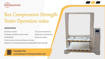 Box Compression Strength Tester Operation video