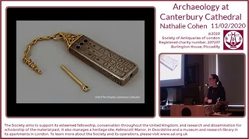 11 Feb 2020: Public Lecture (Archaeology at Canterbury Cathedral)