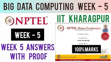 NPTEL: Big Data Computing Assignment 5 Answers | Week 5 Quiz Answers | Big Data Computing IIT PATNA