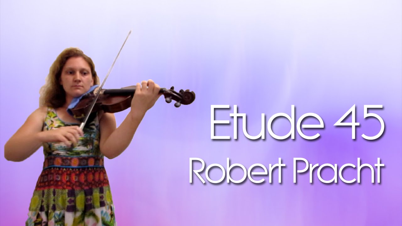 Robert Pracht Opus 15 Etude 45 Beginner Violin Etude YouTube