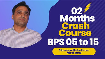 Updates regarding crash course by Sir Naeemullah Mahar | BS 5 to 15 | Free Demo Classes