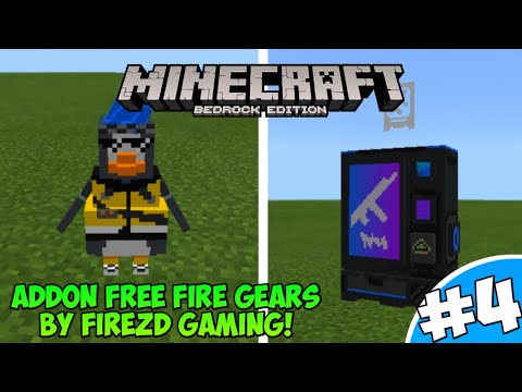 ADDON FREE FIRE GEARS! SPESIAL 200 SUBSCRIBER! - Minecraft FirezD Addon #3