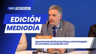 Apartamento de Elena Quinteros será entregado en comodato a asociación civil