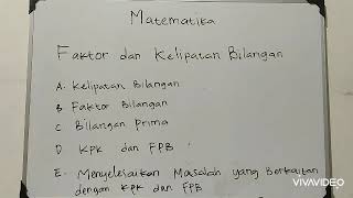 A. kelipatan bilangan -