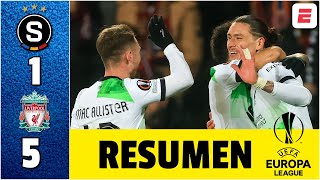 Thumbnail for PALIZA del Liverpool. Los de Klopp golearon 5-1 al Praga con doblete de Darwin Nuñez | Europa League