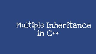 Multiple Inheritance | Inheritance in C++ Programming(Part 5) | By Professor Pankaj Gupta | BIIT