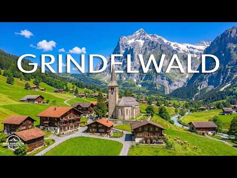 GRINDELWALD 8K 🇨🇭 Relaxing Piano Music | Switzerland's Hidden Alpine Paradise