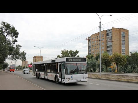 Автобус МАЗ 103.468 гос М 638 НН 124 маршрут 2 г.Красноярск