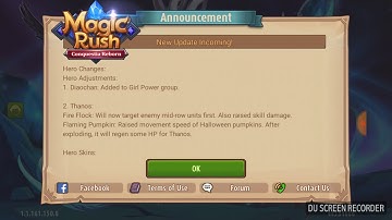 Magic rush: New update, thonos skin and huge buffs to thanos