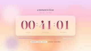 🌅 50/10 Pomodoro · Cozy Sunset Aesthetic · Focus / Study / Deep Work Countdown