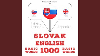 Chapter 1.16 - Slovenský - Anglicky: 1000 základných slov