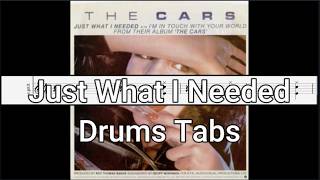 The Cars - Just What I Needed - Drums Tabs