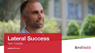 Reed Smith drives progress with top talent, featuring Nick Foreste