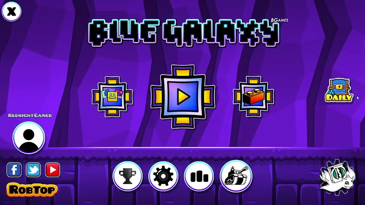 Geometry Dash Galaxy texture Pack + Custom Icons!