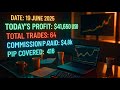 $41,650 Profit Today | Live Institutional Trading | Just My Trading Screen (Live) | XAUUSD | 19 June