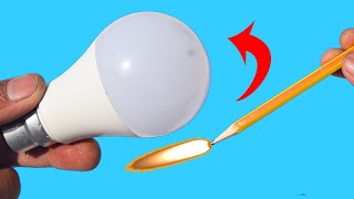 Take a Common Pencil with Lighter and Fix All LED Lamp in Your home! 4 ways useful Tip and Trick