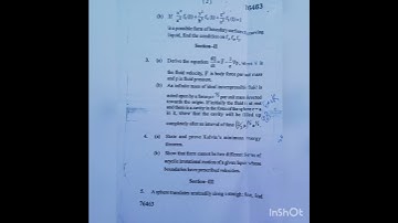 Fluid Dynamics|| Msc Maths 3rd sem mdu