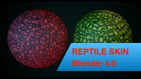 Reptile skin in Blender 4.0 - tutorial