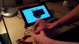 Raspberry Pi with touchscreen and variable brightness switch