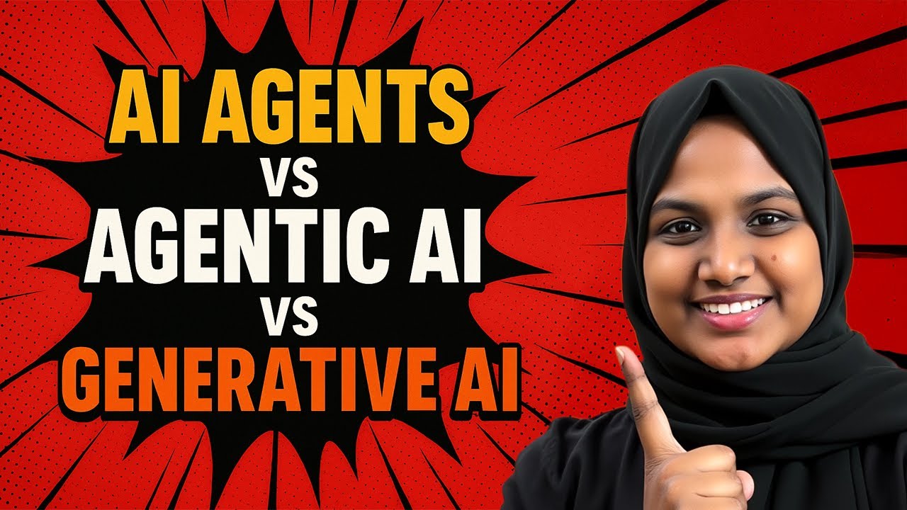 Generative AI vs AI Agents vs Agentic AI Explained in Malayalam - YouTube